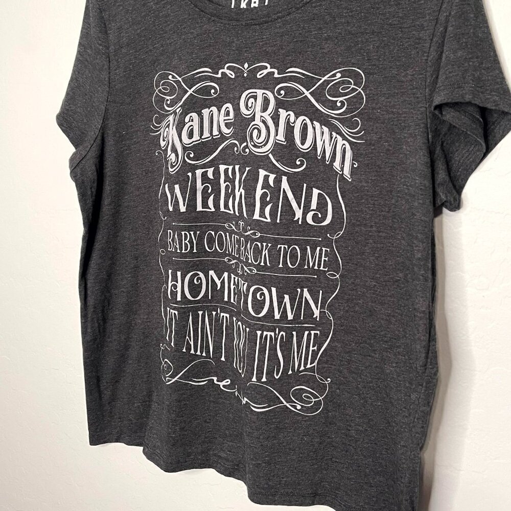 KANE BROWN Hybrid Apparel Gray Concert T-Shirt XL - Picture 2 of 3